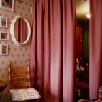 間仕切りドレープには裏地を付けて(寒河江市N様邸)