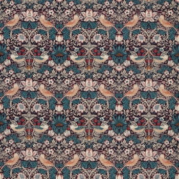 モリス生地　Strawberry Thief Velvet / イチゴドロボウベルベット　236931　