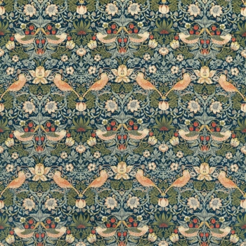 モリス生地　Strawberry Thief Velvet / イチゴドロボウベルベット　236932　