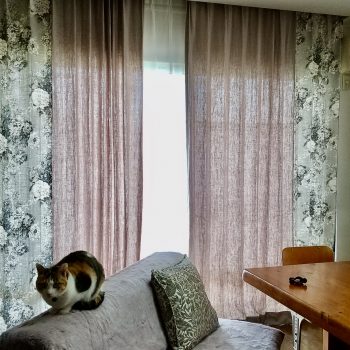 花柄と無地のツートン(中山町T様邸)