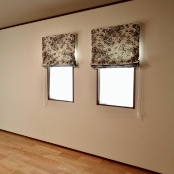 揃いのプレーンシェード(寒河江市T様邸)