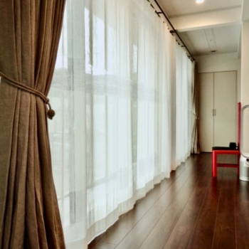 和箪笥のある玄関から(山形市M様邸)