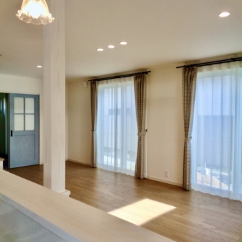 チェック柄でまとめて(山形市S様邸)