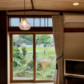 片開きのドレープカーテン(朝日町 K様邸)