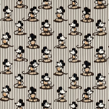 生地　Mickey Stripe　227151