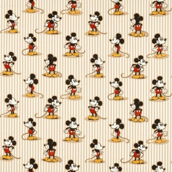 生地　Mickey Stripe　227152