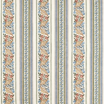 モリス生地　Bluebell & Peony Embroidery  / ブルーベルアンドピオニーエンブロイダリー　237661