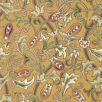 モリス壁紙　Scrolling Tulip / スクローリングチューリップ　217564