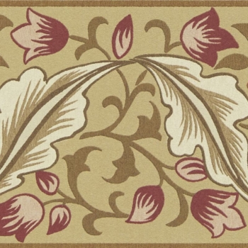 モリス壁紙　Bluebell & Peony Border / ブルーベル アンド ピオニー ボーダー　217608